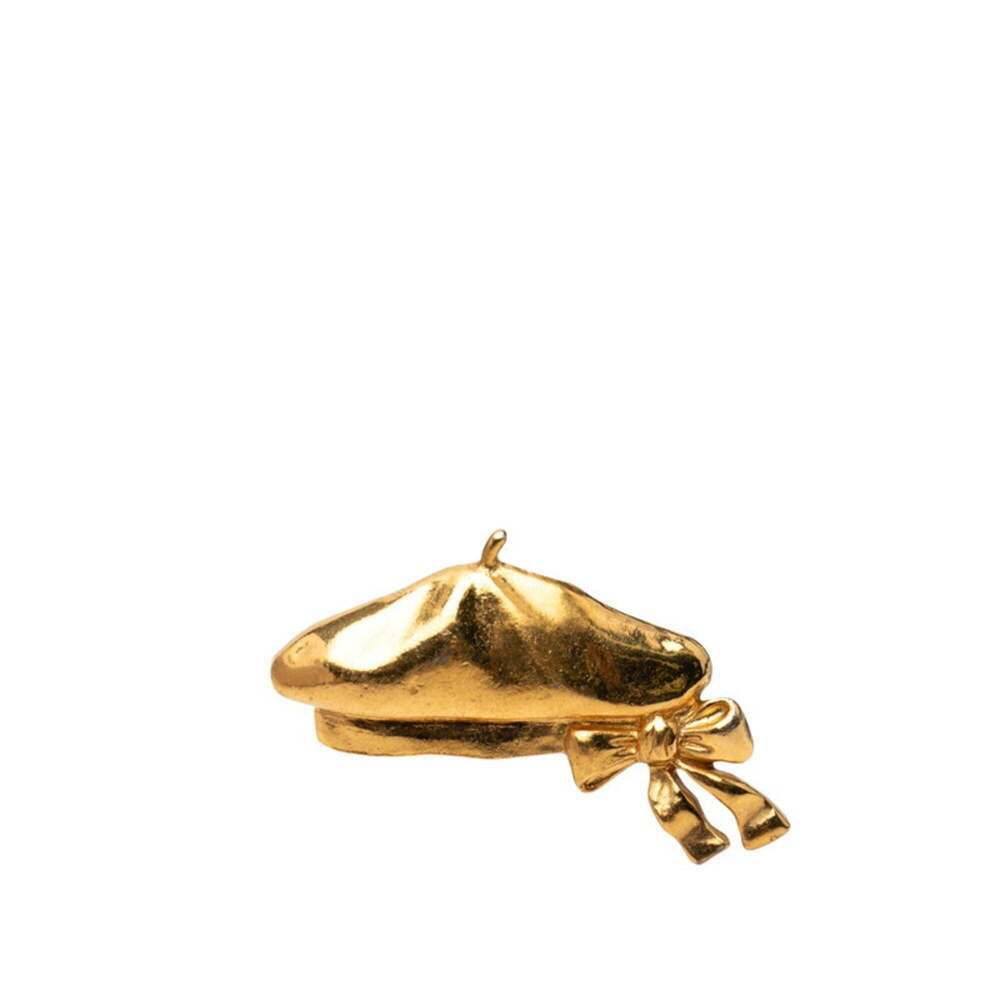CHANEL Gold Brooch